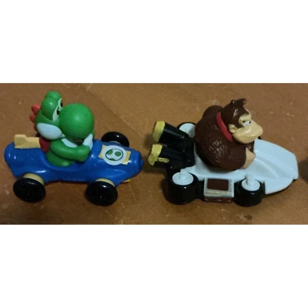 5 Pc 2022 Mario Kart McDonald Happy Meal Toys, Mario, Bowser, Yoshi, Donkey Kong